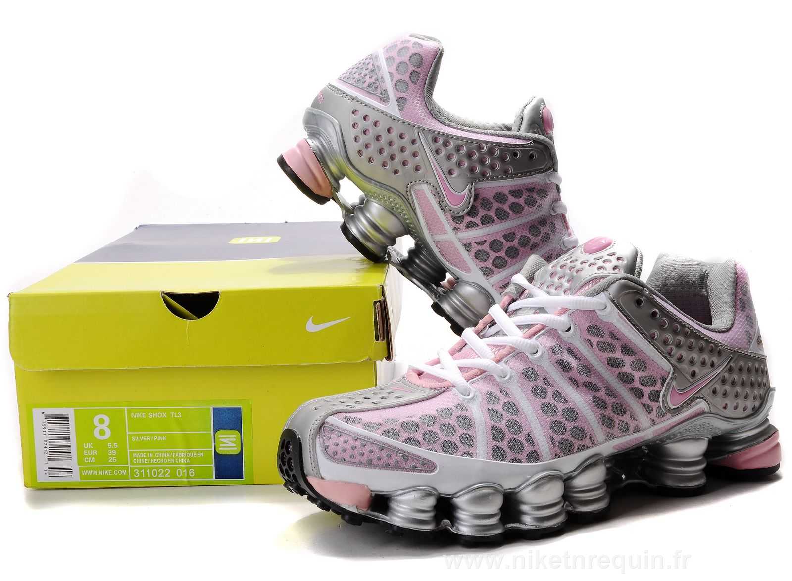 femmes mauve et argente Nike Shox TL3 (2).JPG